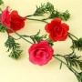 LADECOR Растение искусственное "Лиана с розами" 1,7 м, пластик, полиэстер, 2 цвета
