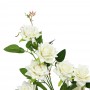INBLOOM Растение искусственное Роза белая, 85см, PEVA, цемент