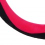 NG Оплетка руля, искусственный мех, со вставками "розовый", черный, размер М
