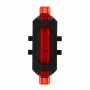 SILAPRO Набор фонарей (перед: 6,5х2,5см, 1LED, 3 реж., зад: 7,5х3см, 5LED, 4 реж,) ABS, USB