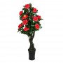 INBLOOM Растение искусственное Роза красная, 160см, PEVA, цемент