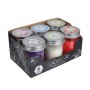 LADECOR Свеча ароматическая в стеклянном подсвечнике с крышкой, парафин, свеча 7,5x10,5 см, 6 цветов