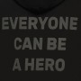 Костюм из футера "BE A HERO", унисекс, черный, разм.M