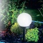 INBLOOM Фонарь садовый на солн. батарее, Шар, 10х10х34см, 1LED, белый, 1x1.2V 40mAh NI-MH, пластик