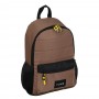Рюкзак универсальный 40х30х15см, 1 отд., 4 карм.(1 на спинке), нашивка, нейлон, силикон, кофейный