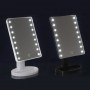 ЮНИLOOK Зеркало с LED-подсветкой, USB, 4хААА, пластик, стекло, 16,7х27см, 2-3 цвета