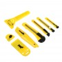ЕРМАК Набор ножей, выдвижные лезвия, 9 мм-4 шт, 18 мм-2 шт, скребки 39 и 50 мм
