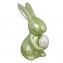LADECOR Фигурка в виде зайчика с яйцом, керамика, 3 цвета, 11 см
