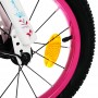 Велосипед 2-х колес. с доп. кол, цв.роз/бел, D18", вес 9,5 кг, сталь, в/к 96*19*48 см, IT106108