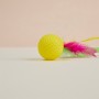 VETTA Игрушка для домашних животных, набор 2 шт, шарики с перьями, пластмасса