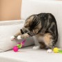 VETTA Игрушка для домашних животных, набор 2 шт, шарики с перьями, пластмасса
