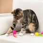 VETTA Игрушка для домашних животных, набор 2 шт, шарики с перьями, пластмасса