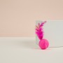 VETTA Игрушка для домашних животных, набор 2 шт, шарики с перьями, пластмасса