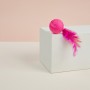 VETTA Игрушка для домашних животных, набор 2 шт, шарики с перьями, пластмасса