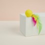VETTA Игрушка для домашних животных, набор 2 шт, шарики с перьями, пластмасса