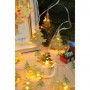Гирлянда с насадками "Золотые елочки" 2 м СНОУ БУМ, 10 LED ламп, постоянное свечение шампань, ПВХ прозрачный, 2хАА