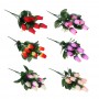 LADECOR Букет искусственных цветов в виде бутонов роз с гипсофилами, 6 цветов