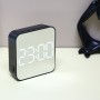 LADECOR CHRONO Будильник электронный, 8,2x8,5x3,4 см, USB/3xAAA, пластик, цвет корпуса черный