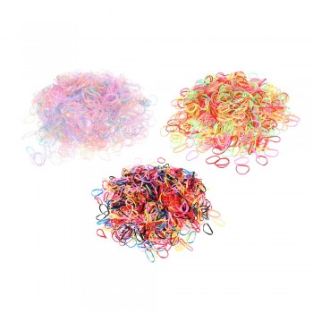 BERIOTTI Набор детских резинок для волос 1000шт, d1,5см, 3 сочетания цветов, FM22-17