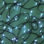 Гирлянда уличная вьюн 20 м BY, 600 LED ламп, белое свечение, ПВХ зеленый, мерцание, коннект, 220В (24В), IP54