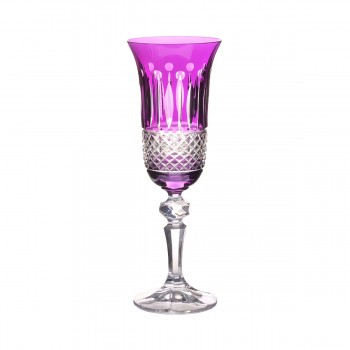 Набор фужеров для шампанского Crystalite Bohemia Laura/Falco violet 170мл (6 шт)