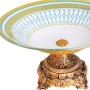 474-1 Фруктовница 29,5 см, стекло голубая (х6) 