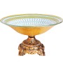 474-1 Фруктовница 29,5 см, стекло голубая (х6) 