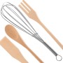 CJT013 Набор кухонных принадлежностей 7 предметов бамбук/металл (х24) 