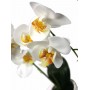 Декор. композиция в горшке "Орхидеи"(белый)