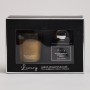 НАБОР АРОМАТИЧЕСКИЙ "LUXURY" СВЕЧА В СТАКАНЕ 6*7,5 СМ И ДИФФУЗОР 70 МЛ BLACK AMBER&GINGER LILY