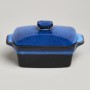 ФОРМА ДЛЯ ЗАПЕКАНИЯ С КРЫШКОЙ / МАСЛЕНКА REACTIVE BLUE 16,5*10*5/9 СМ 250 МЛ