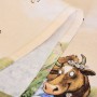 НАБОР ПОЛОТЕНЕЦ 2 ШТ "СИНИЕ КОТЫ. ПРО ЛЮБОВЬ ",37Х67СМ, 100% ХЛОПОК,ТВИЛ, БЕЖ