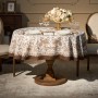 СКАТЕРТЬ ОВАЛЬНАЯ " ROYAL GARDEN" 140Х180СМ ,БЕЛЫЙ ,100% ХЛОПОК ,ТВИЛ С ПРОПИТКОЙ