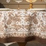 СКАТЕРТЬ ОВАЛЬНАЯ " ROYAL GARDEN" 140Х180СМ ,БЕЛЫЙ ,100% ХЛОПОК ,ТВИЛ С ПРОПИТКОЙ