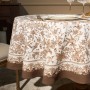 СКАТЕРТЬ ОВАЛЬНАЯ " ROYAL GARDEN" 140Х180СМ ,БЕЛЫЙ ,100% ХЛОПОК ,ТВИЛ С ПРОПИТКОЙ