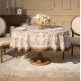 СКАТЕРТЬ ОВАЛЬНАЯ "ROYAL GARDEN" 160Х220 СМ ,БЕЛЫЙ, 100% ХЛОПОК, ТВИЛ, С ПРОПИТКОЙ