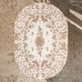 СКАТЕРТЬ ОВАЛЬНАЯ "ROYAL GARDEN" 160Х220 СМ ,БЕЛЫЙ, 100% ХЛОПОК, ТВИЛ, С ПРОПИТКОЙ