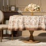 СКАТЕРТЬ ОВАЛЬНАЯ "ROYAL GARDEN" 160Х220 СМ ,БЕЛЫЙ, 100% ХЛОПОК, ТВИЛ, С ПРОПИТКОЙ