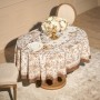 СКАТЕРТЬ ОВАЛЬНАЯ "ROYAL GARDEN" 160Х220 СМ ,БЕЛЫЙ, 100% ХЛОПОК, ТВИЛ, С ПРОПИТКОЙ