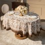 СКАТЕРТЬ ОВАЛЬНАЯ "ROYAL GARDEN" 160Х220 СМ ,БЕЛЫЙ, 100% ХЛОПОК, ТВИЛ, С ПРОПИТКОЙ