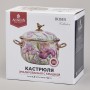 КАСТРЮЛЯ AGNESS ЭМАЛИРОВАННАЯ С КРЫШКОЙ, СЕРИЯ ФЛАНДРИЯ, 4,8Л, ДИА.22СМ