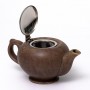 Чайник с металлической крышкой и фильтром Феличита «КРОШКА КОРИЧНЕВЫЙ» 450 мл