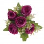 Цветочная композиция "Розы", L14 W14 H17 см, 4в.