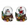 Фигурка декор в стеклянном шаре с эффектом вьюги "Дед Мороз", D4,5 см, L5,5 W5 H6 см, 2в.