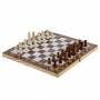 Игра настольная 3 в 1 (шахматы, шашки, нарды), L34 W17 H4 см