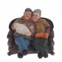 Копилка "Бабушка с дедушкой", L15 W11,5 H15,5 см, 2в.