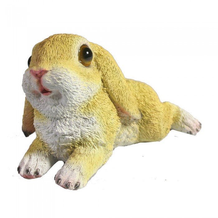 Фигура декоративная Кролик отдыхает (рыжий)
