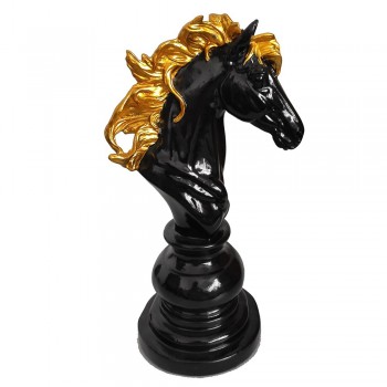 Фигура декоративная Шахматный Конь (черный)