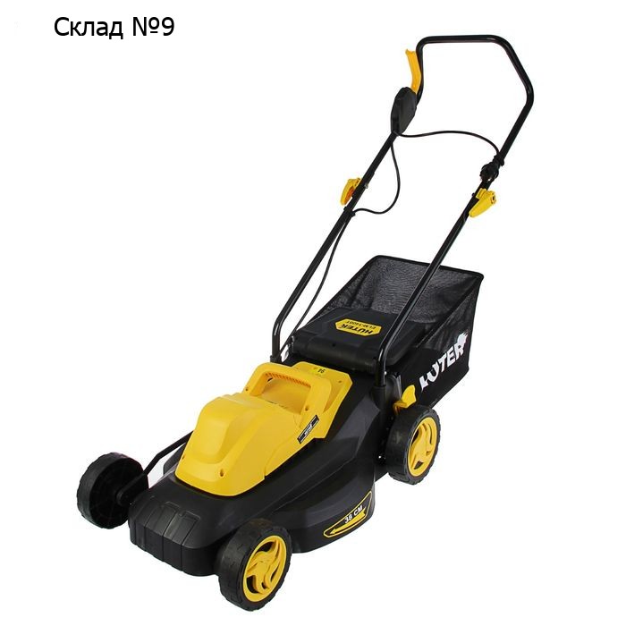 Газонокосилка HUTER ELM-1400Т, электр., 1.4 кВт, ширина/высота 38 см/18-65 мм, 35 л