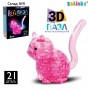 Пазл 3D детский кристаллический «Кот», 21 деталь, цвета МИКС